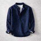 Camisa henley de lino Yuto