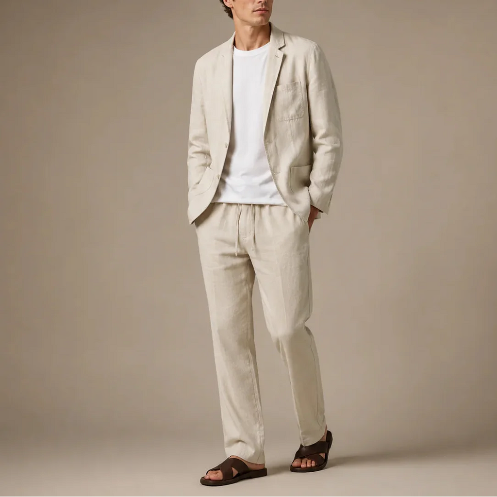 Conjunto de traje de lino Marco