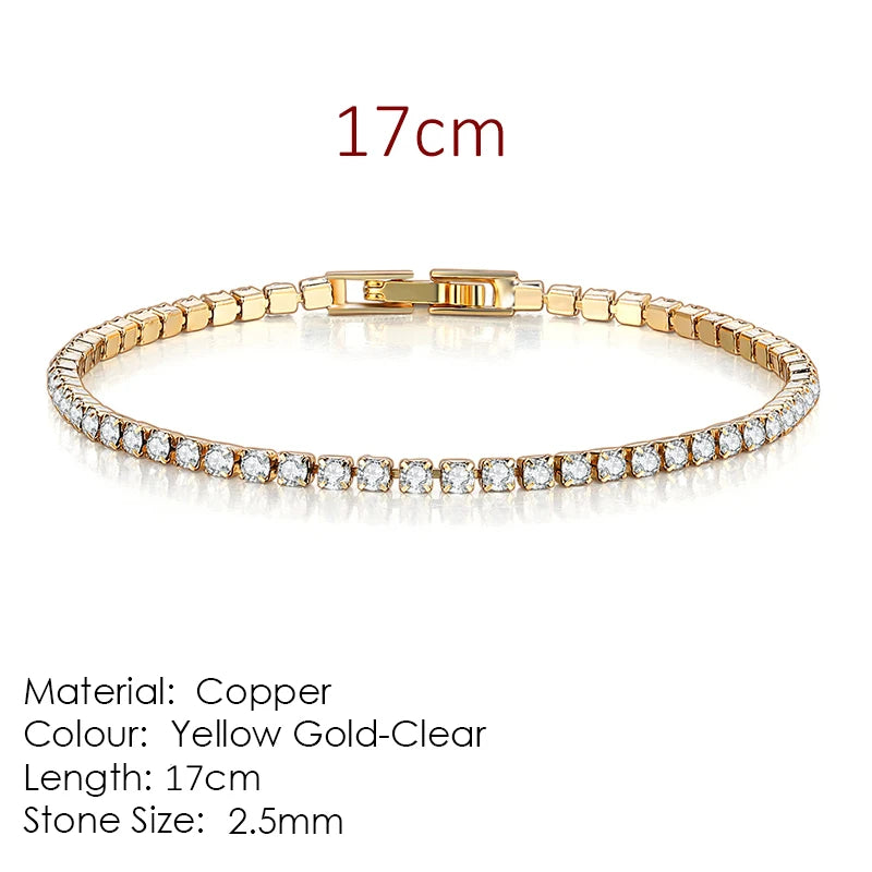Pulsera tenis de circonitas Celia