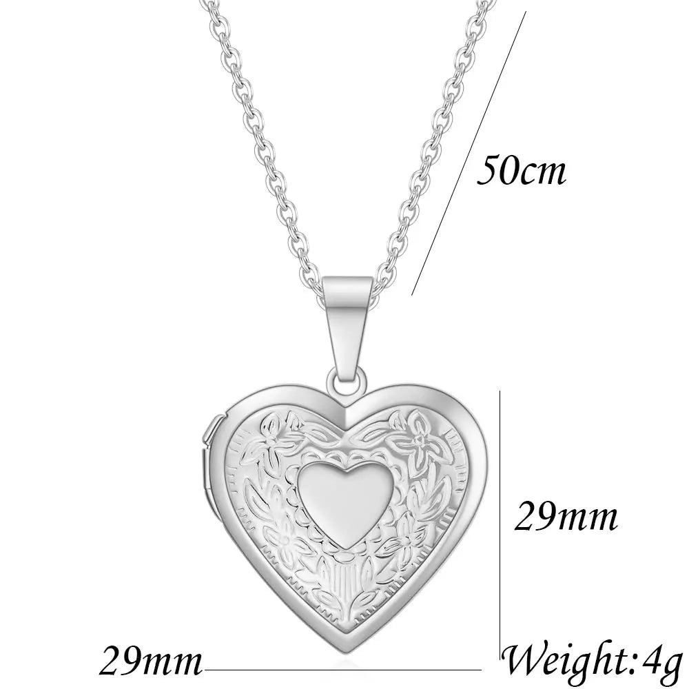 Colgante guardapelo de corazón Aurora