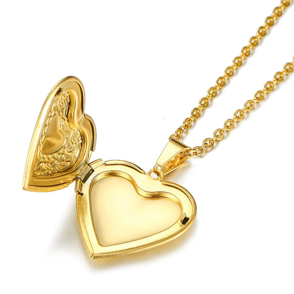Colgante guardapelo de corazón Aurora