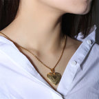 Colgante guardapelo de corazón Aurora
