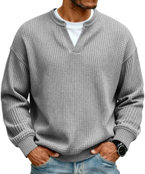 Jersey de gofre efecto capas Iker - Gris