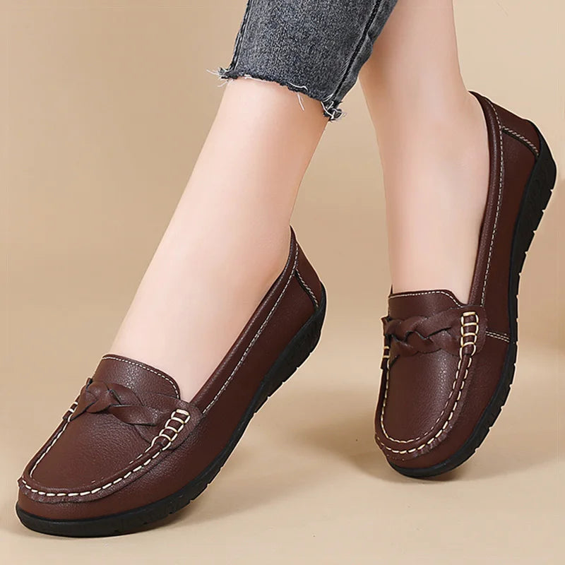 Aria Woven Penny Loafers