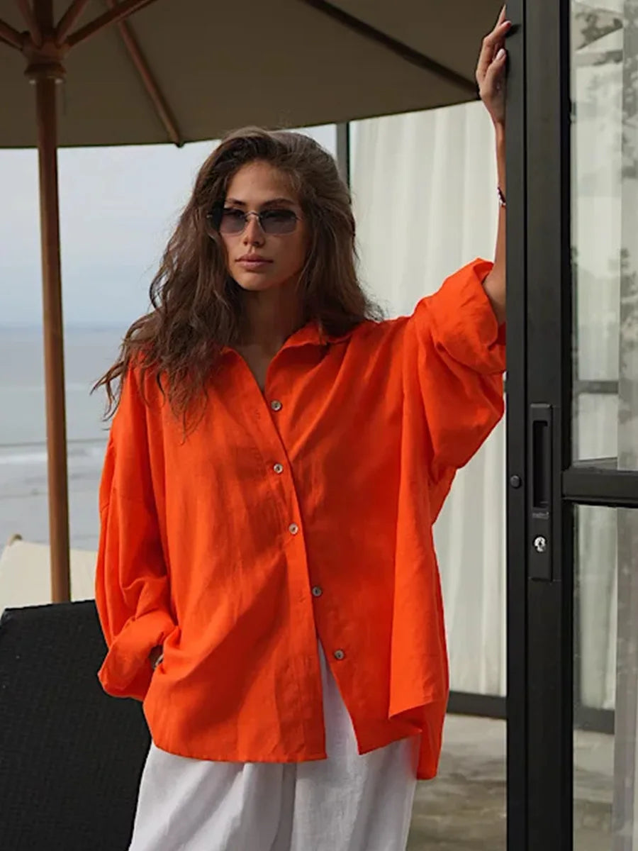 Camisa oversize de algodón Carmen