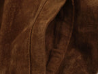 Chaqueta de ante sintético con cinturón Gala