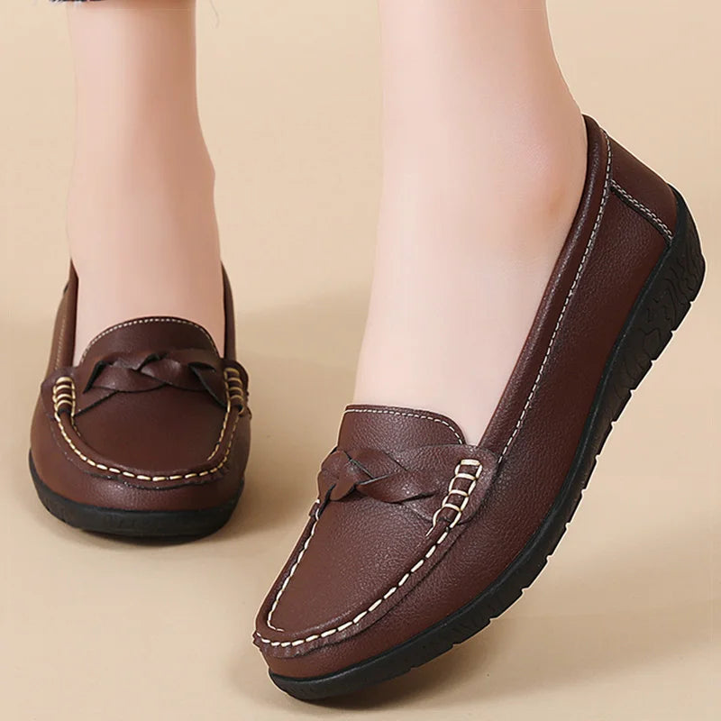 Aria Woven Penny Loafers