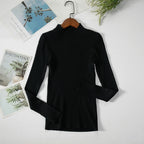 Jersey de cuello vuelto de canale Enara en negro - Nordiva