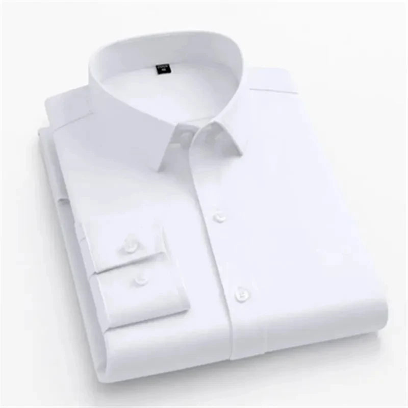 Camisa elástica de oficina Emil en blanco
