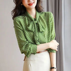 Blusa de lunares con lazo Vera