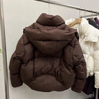 Chaqueta acolchada corta con capucha Uma