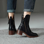 Botines de cremallera delantera Alba en negro - Nordiva