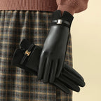 Elegant Leather Gloves detail