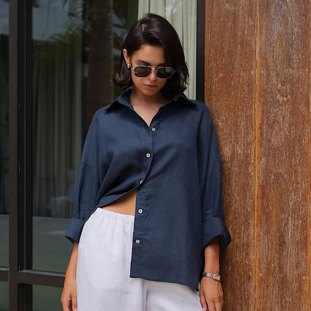 Camisa oversize de algodón Carmen