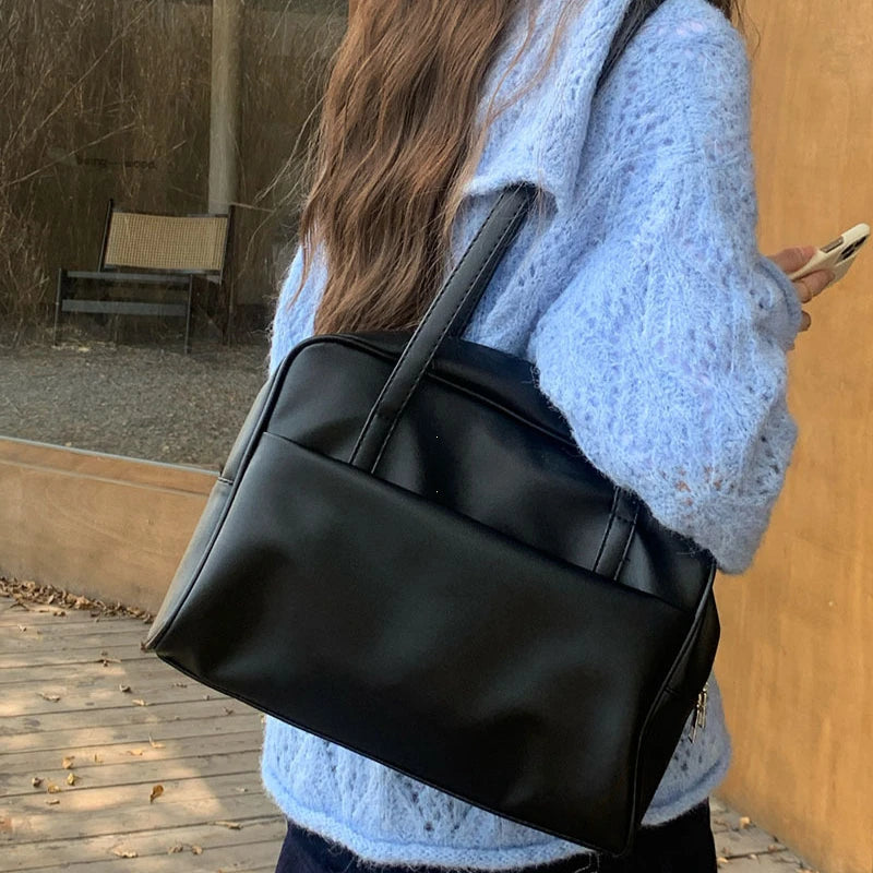 Bolso bowling de hombro Paula - Negro