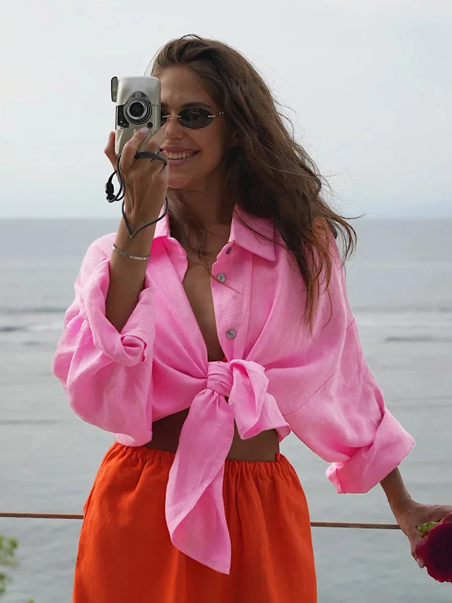 Camisa oversize de algodón Carmen