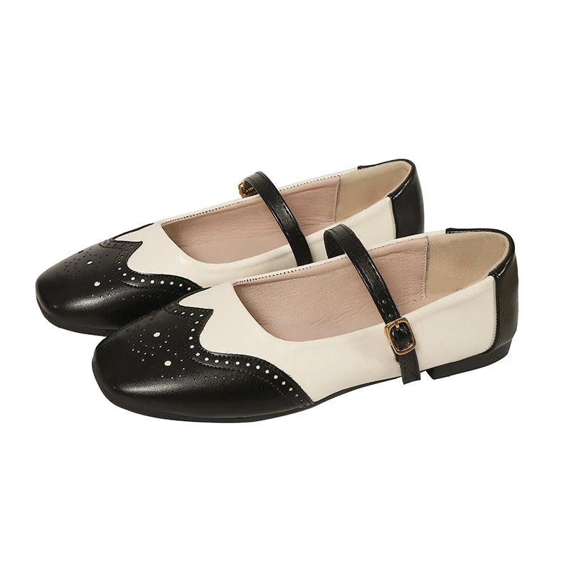 Mary Jane brogue bicolor Colette