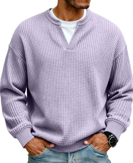 Jersey de gofre efecto capas Iker - Lila