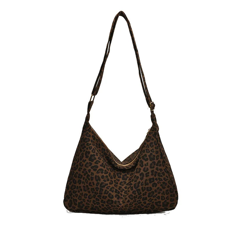 Bolso hobo de leopardo Leire