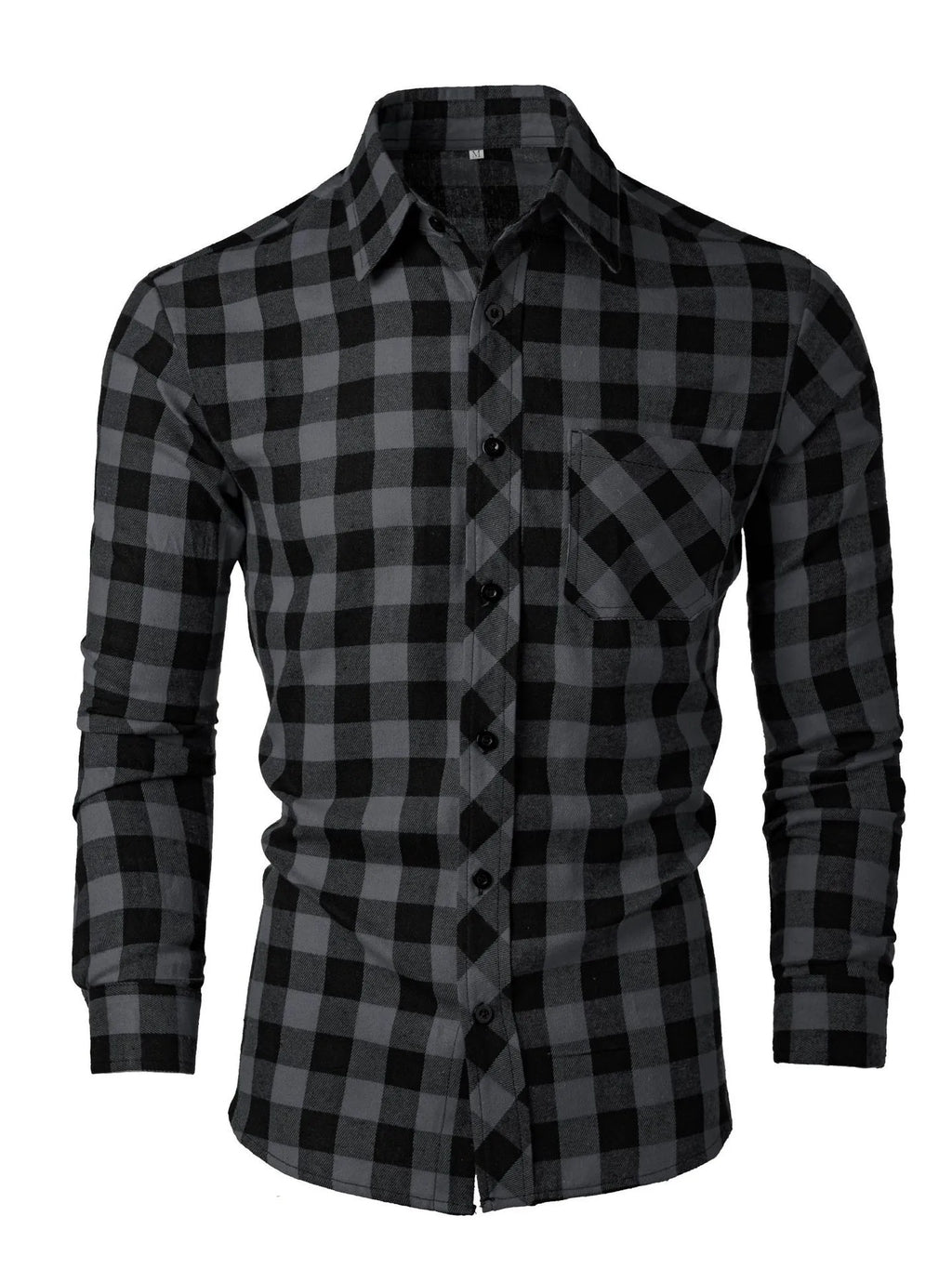 Camisa de cuadros Milo en gris oscuro