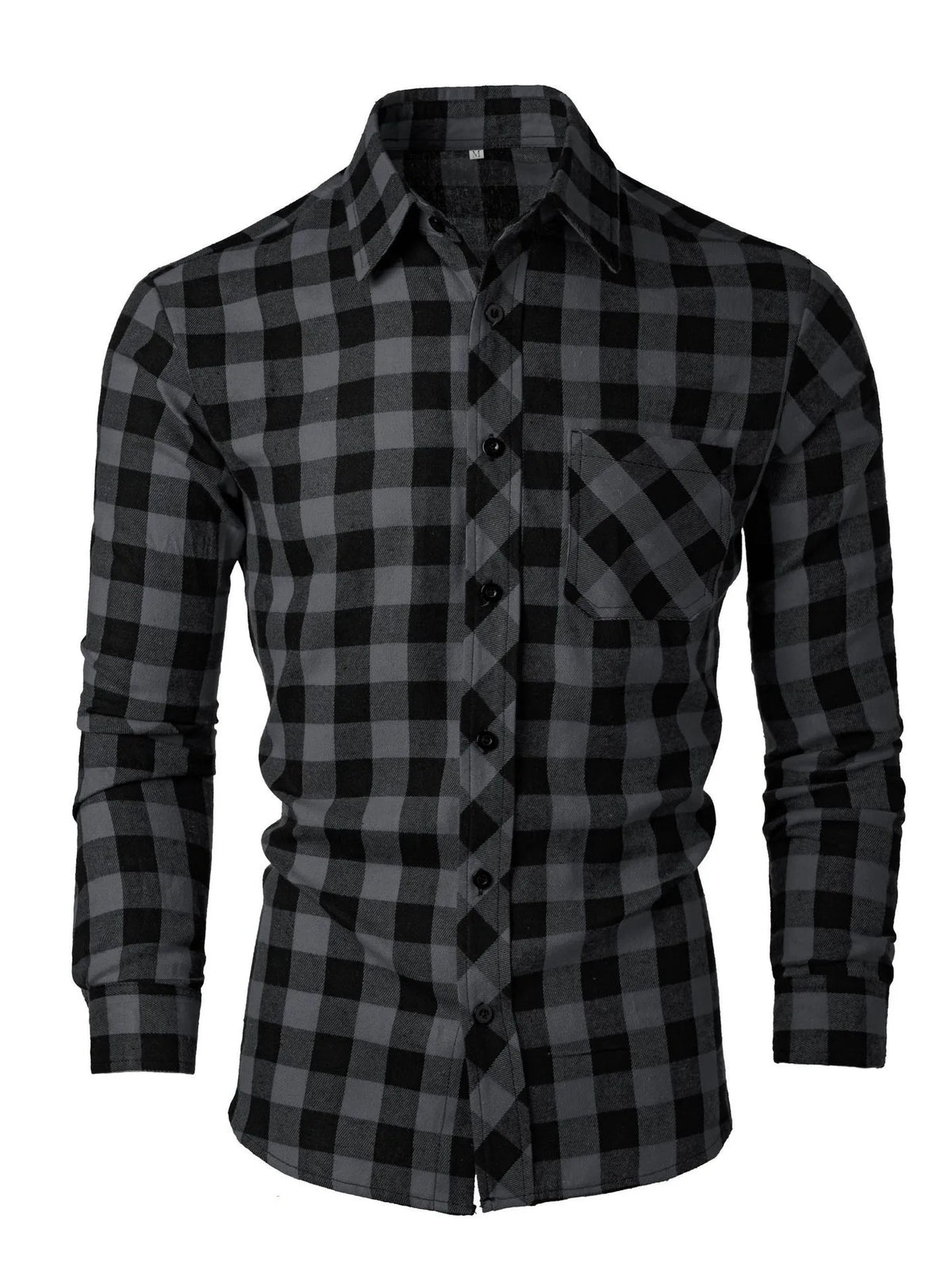 Camisa de cuadros Milo en gris oscuro