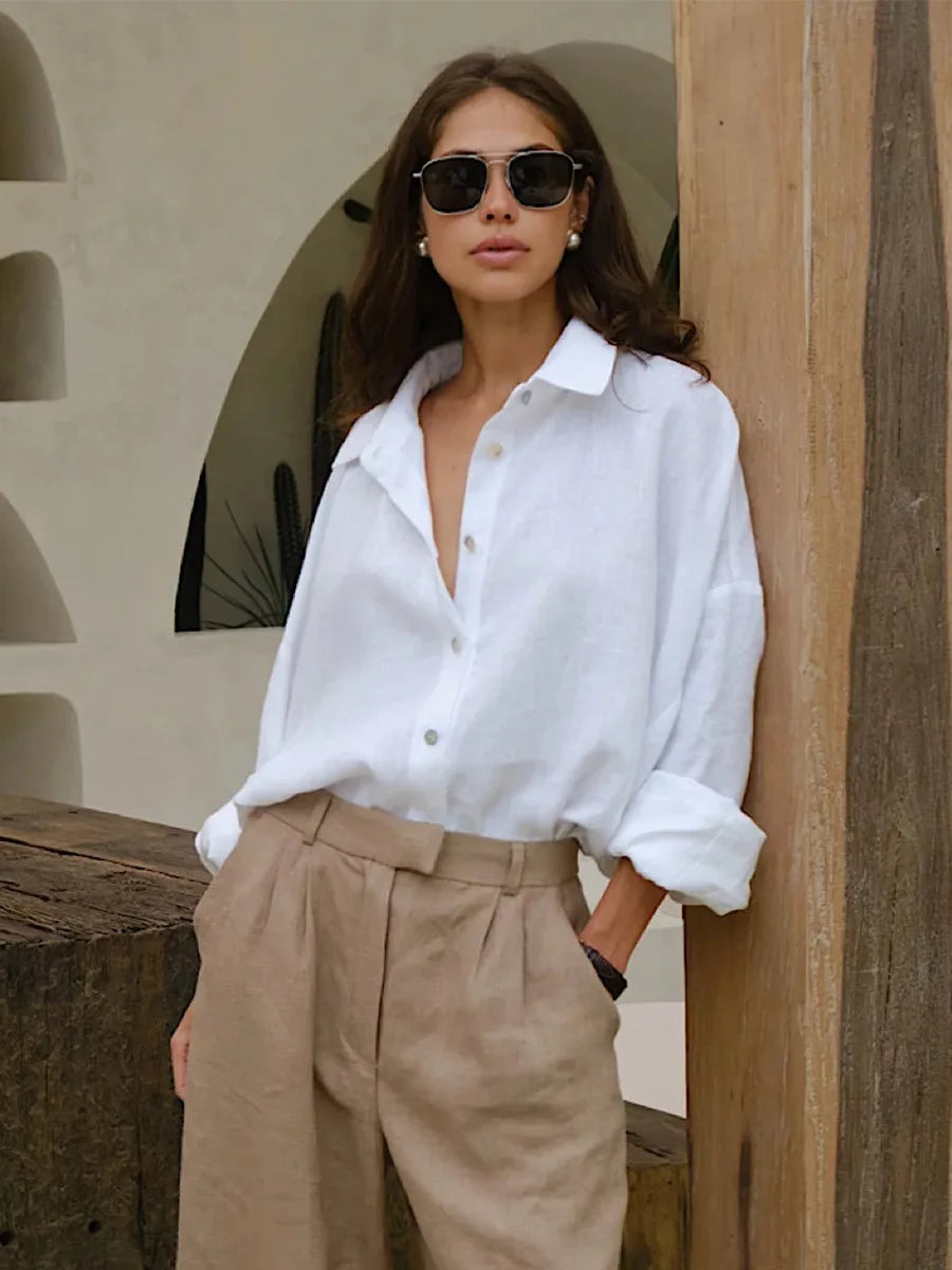 Camisa oversize de algodón Carmen
