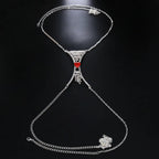 Heart Crystal Chest Chain