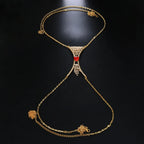 Heart Crystal Chest Chain