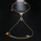 Heart Crystal Chest Chain