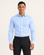 Camisa de vestir slim Adrian en azul celeste