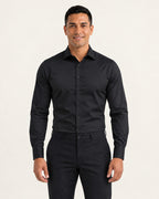 Camisa de vestir slim Adrian en negro