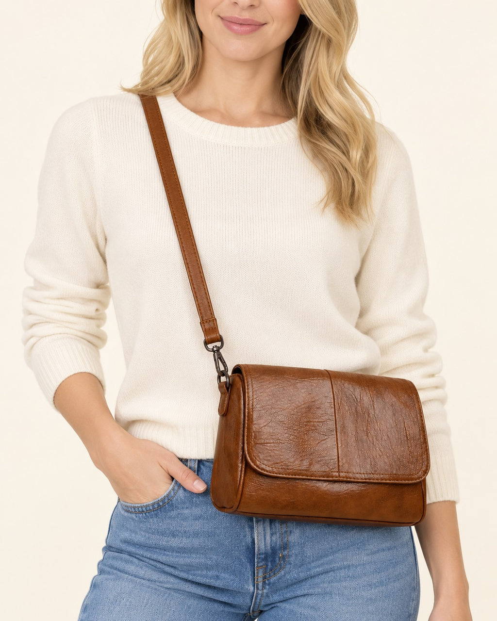 Bolso bandolera de solapa Alma - Nordiva
