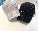 Gorro de pescador glitter en blanco y negro