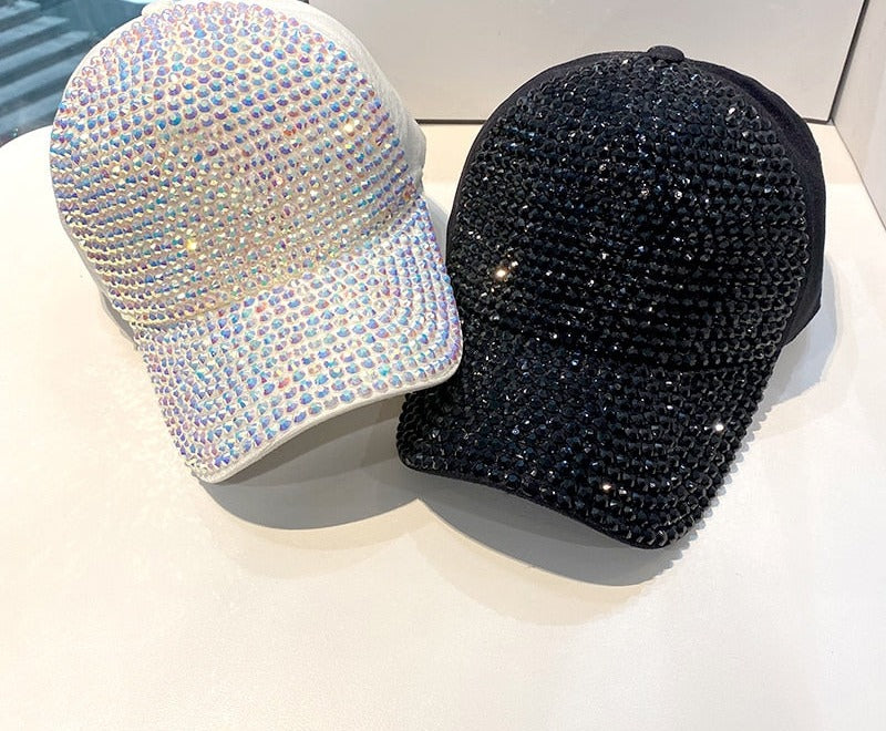 Gorro de pescador glitter en blanco y negro