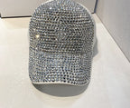 Gorro de pescador glitter plateado