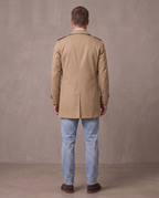 Gabardina de solapa con botones Álvaro, otra vista - Caqui