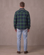Sobrecamisa de franela a cuadros Martín, otra vista - Verde