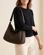 Bolso hobo de leopardo Leire