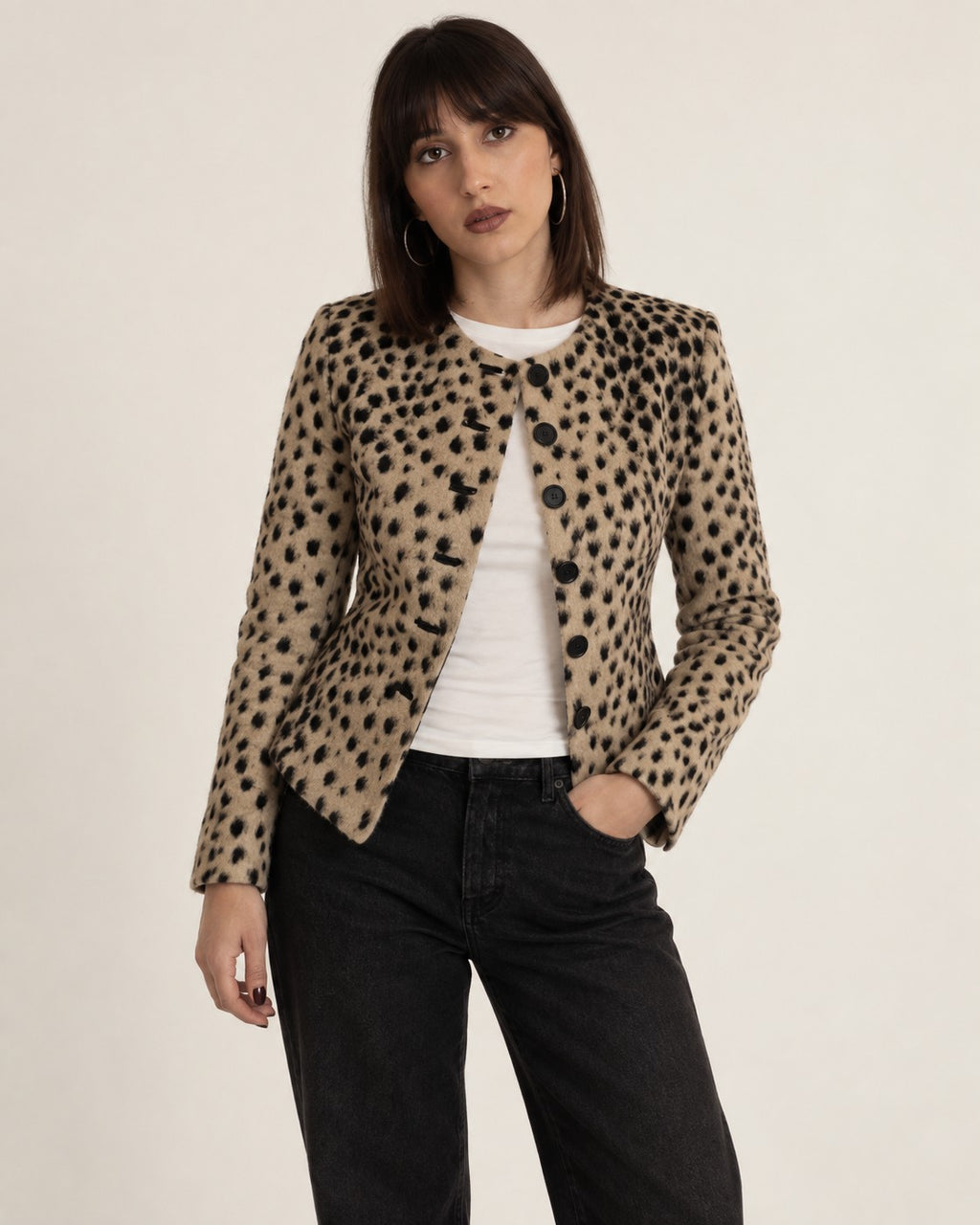 Chaqueta estampado leopardo Zoe