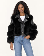 Abrigo de pelo sintetico