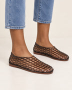 Sandalias de malla con cristales Aurea