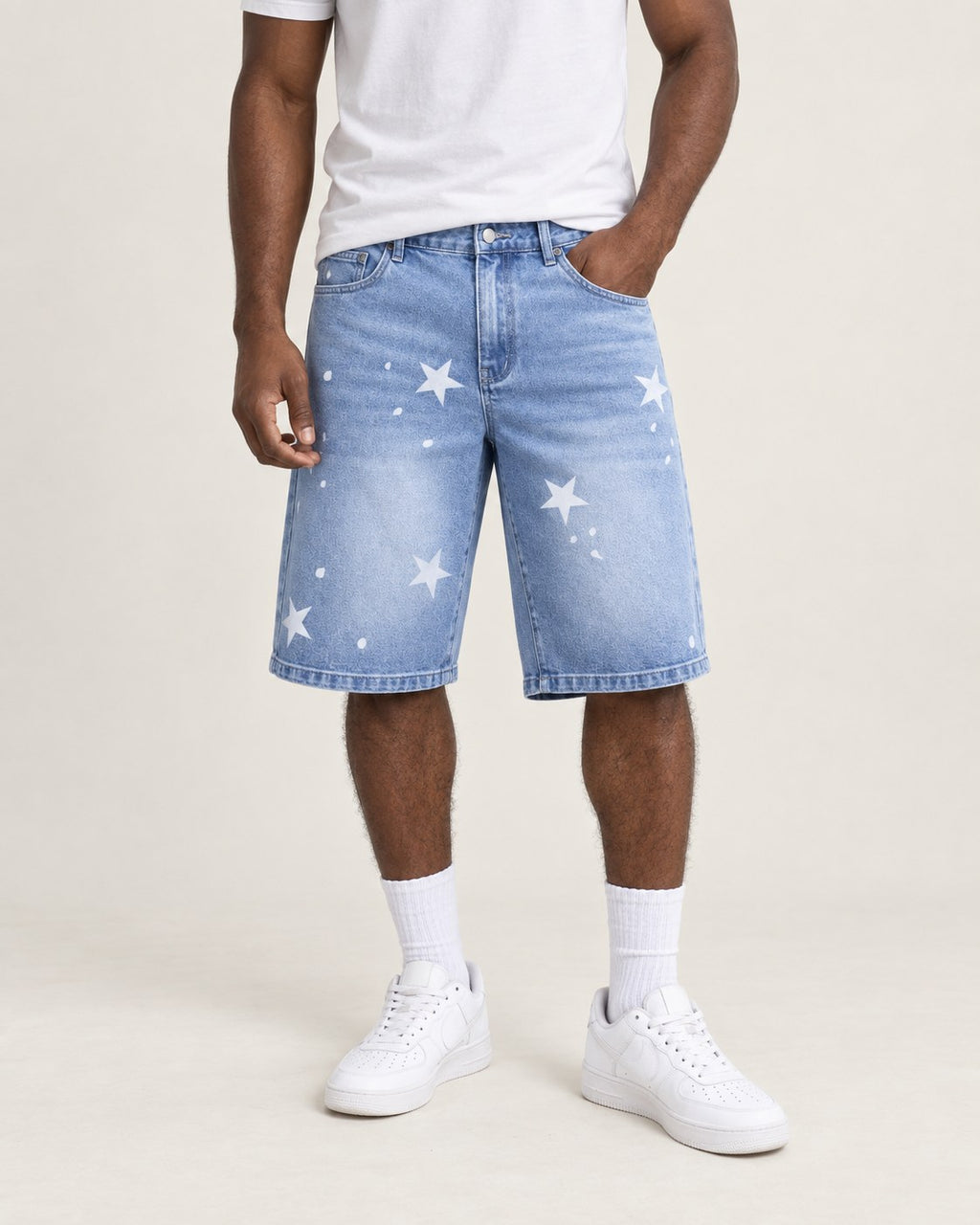 Shorts vaqueros con estrellas Carter