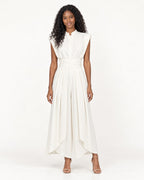 Vestido midi plisado Clara