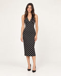 Vestido halter de lunares Elodie