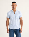 Camiseta henley de lino Kai