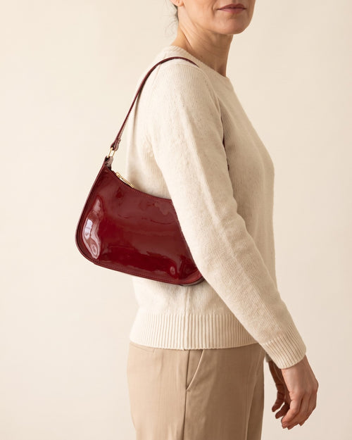 Bolso de hombro de charol Ruby
