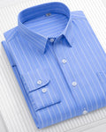 Camisa de rayas elástica Tomás - raya azul