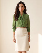 Blusa de lunares con lazo Vera